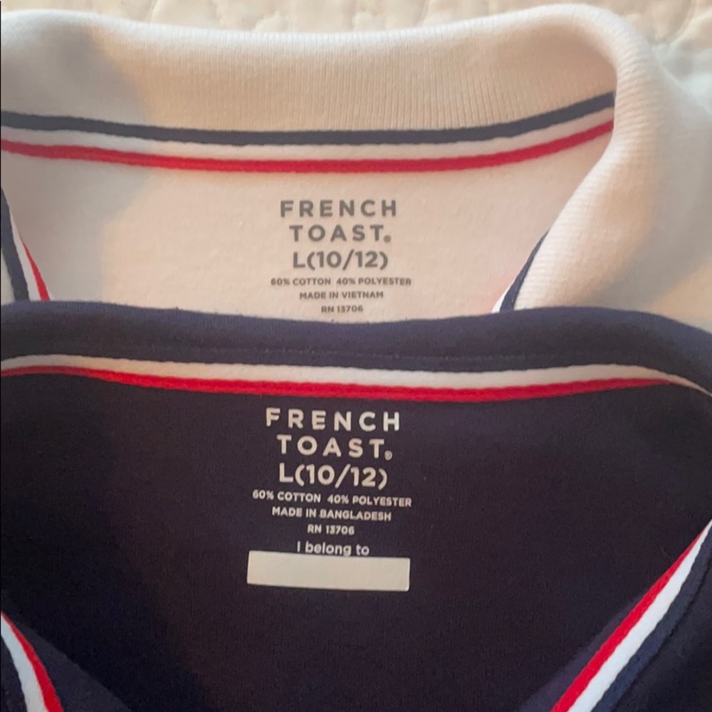 NWOT French Toast Girls polo shirts